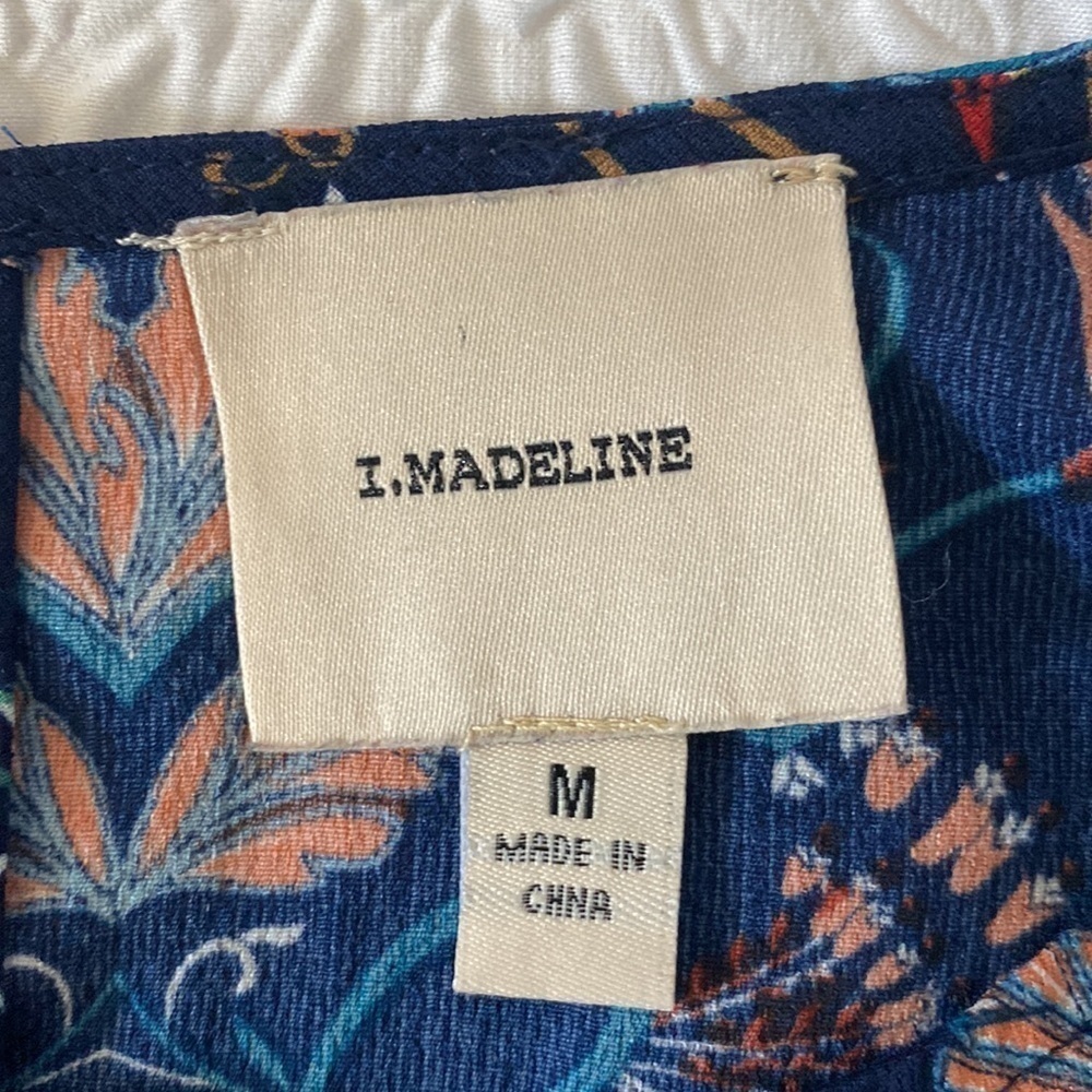 I. Madeline Garden Splendor Floral Print Long Sleeve Midi Dress - Picture 7 of 9